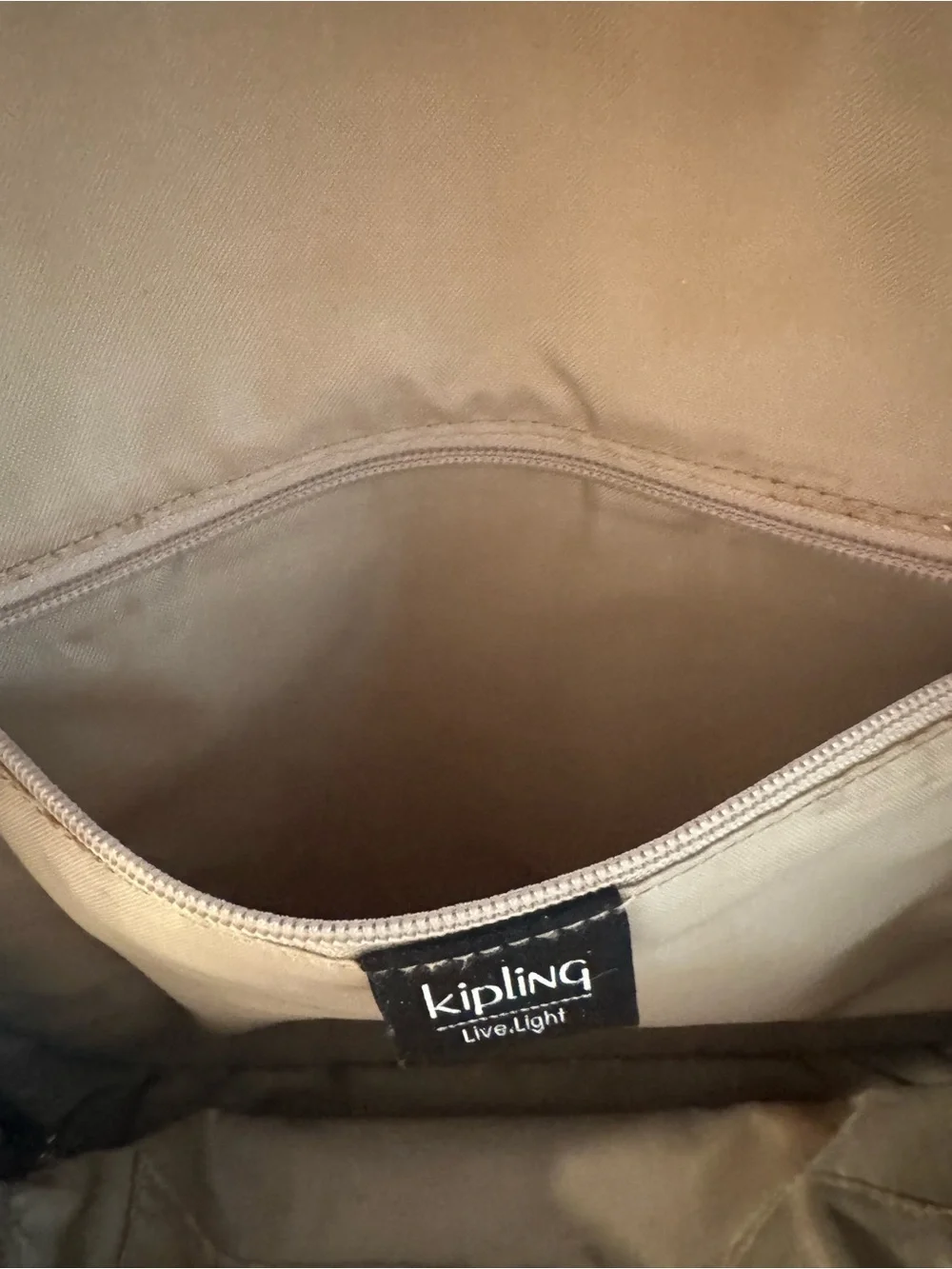 Kipling Black Nylon Backpack with Pom Pom Charm